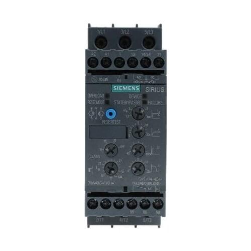 3RW4027-1BB14 3RW40271BB14 Soft Starter - 32 A Current Rating, 3RW40 Series, 15 kW Power Rating, 200 → 480 V ac Spply Voltage