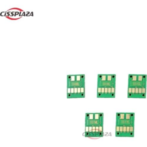 CISSPLAZA 5PCS ARC CHIP compatible For CANON IP7240 MG5540 MG6440/MG6640 MX724/MX924 IX6840 pgi450 PGI-450 CLI451