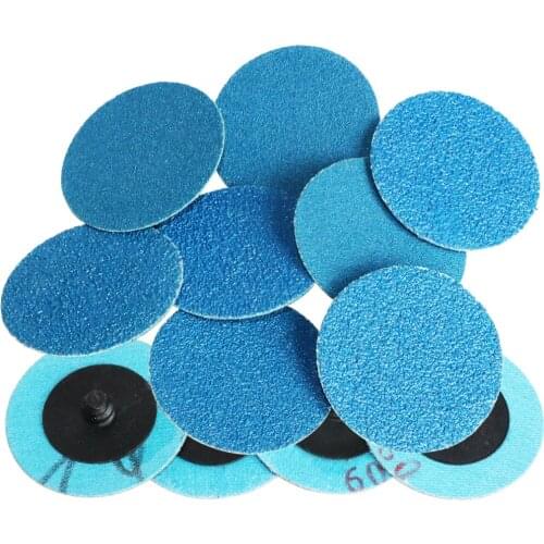 50PCS 2 Inch Quick Change Sanding Discs 50mm Grinder Roloc Sanderpaper Polishing Discs