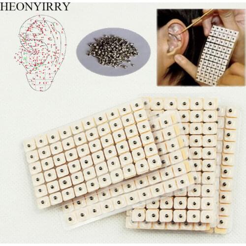 600 Pcs/lot Relaxation Ears Stickers Acupuncture Needle Ear Vaccaria Seeds Ear Massage Auricular-paster Press Seeds