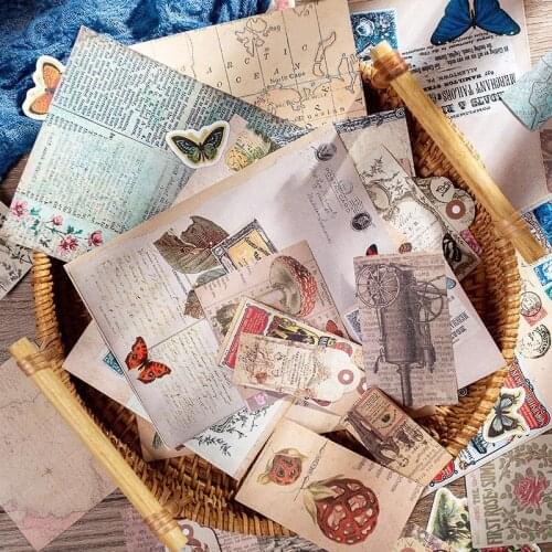 8Pcs/Lot Meal Fruit Farm Retro Material Papers DIY Scrapbooking Album Diary Gift Decorative Paper Scrapbooking Paper