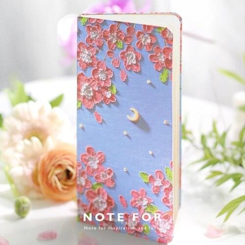 Notebook Hard surface weekly notes four seasons landscape painting and literature and art new book planner 2020 2021 planner