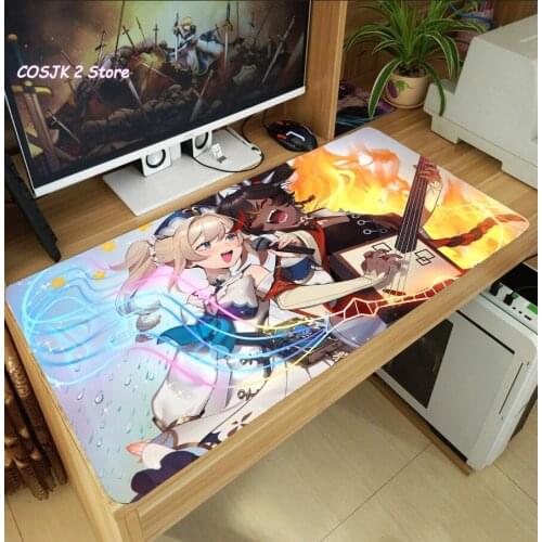 Game Genshin Impact Xinyan Large Mouse Pad Laptop PC Gaming Computer Desk Keyboard Mat Thicken Antislip Huge Mousepad Playmat
