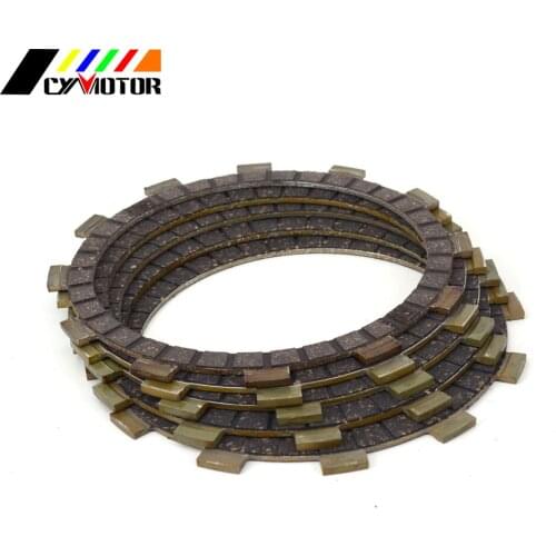 5PCS Motocycle Clutch Friction Plates Disc Set For YAMAHA XV250 Route66 Virago250 88 89 90 95 96 97 98 99 00 01 02 03 04-15