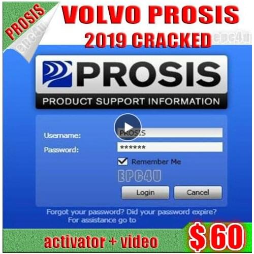 For volvo Prosis 2019 ( parts + repair )+install video+activator for unlimited install