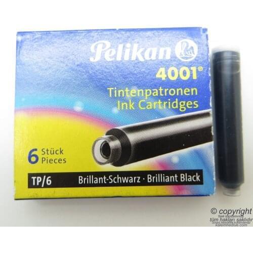 Pelikan Fountain Pen Cartridge Black 6lı Package