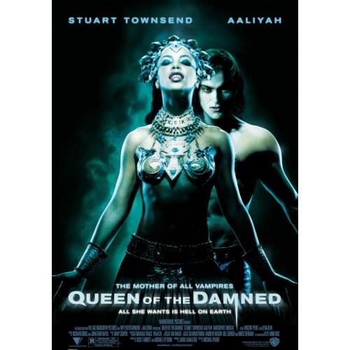 Queen Of The Damned Vampire Lestat Double Sided Movie Silk Poster Wall Sticker Decoration Gift