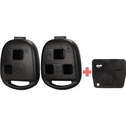 Kutery 10pcs 2/3 Buttons Remote Car Key Shell Case Fob For Lexus RX300 ES300 LS400 For Toyota Corolla Land Cruiser YARIS CAMRY