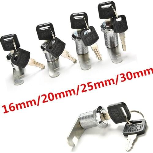 Hot! 16-30mm Security Furniture Locks With Plastic Keys Hardware Cam Cylinder Locks Door Cabinet Mailbox Drawer Cupboard Locker