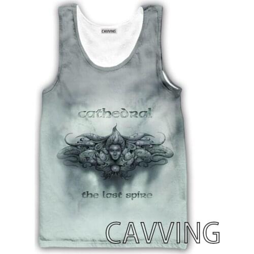 CAVVING 3D Printed CATHEDRAL BAND Tank Tops Harajuku Vest Summer Undershirt Shirts Streetwear for Men/women