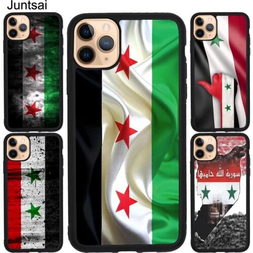 Syria Syrian Flag TPU Case For iPhone 12 mini 11 Pro Max X XS Max XR 5S SE 2020 6S 7 8 Plus Cover Fundas