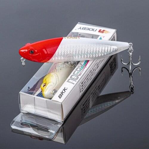 NOEBY 4PCS Pike Pencil Hard Fishing Bait Top Water Fishing Wobbler Crankbait aritificial Swimbaits Lure 115mm/25.5g