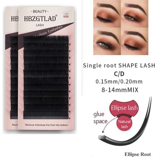 2019 NEW Blue Color False Eyelash 3D Russian Volume Eyelashes Extension Pre made Fans Lash Eyelash Individual Extensions
