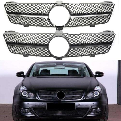 Front Racing Center Grille Facelift Bumper Grill For Mercedes Benz W219 CLS Class 2008 2009 2010 AMG Style
