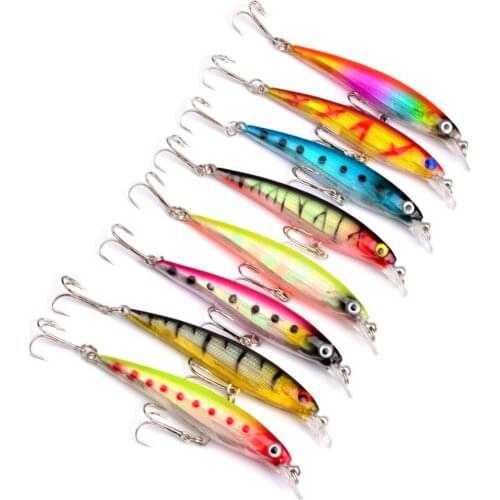 Floating Minnow 8.2cm/7.2g Crankbaits Fishing Lure Have A Steel Ball Mino Bionic Artificial Bait Crank Wobblers River Lures