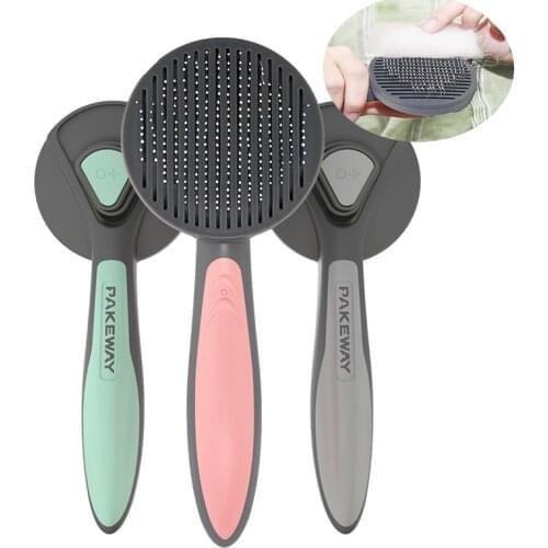 Cat Hair Removal Comb Cat Brush Pet Hair Trimmer Comb for Dogs Cats Grooming Tool Automatic Hair Brush Pet Cleaning Supplies