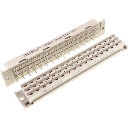 20pcs DIN 41612 Connector 3 Rows 48 Position Din Receptacle Female Straight PCB 3x16 48 Pin Pitch 5.08 mm 5.5A 9001-64481C00A