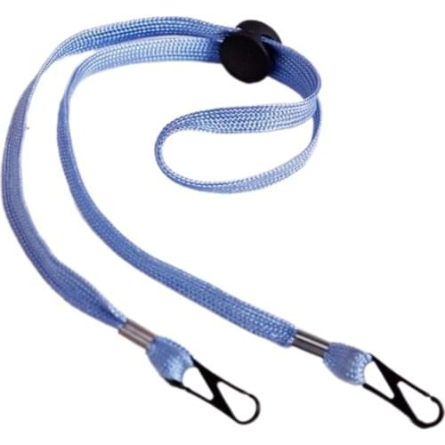 Adjustable Lanyard Comfortable Neck Cords Windproof Rope with Clips for Face Mask Phone Name Badges ID Card Keys