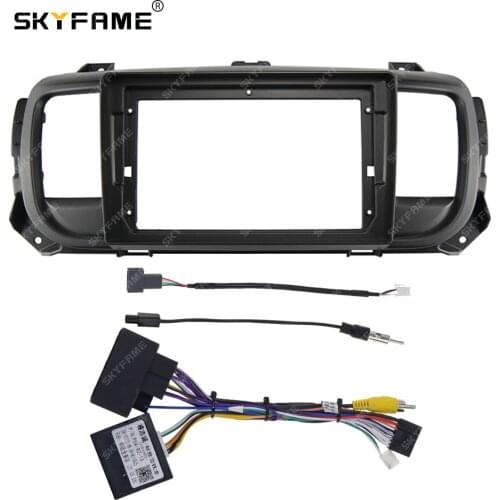 SKYFAME Car Frame Cable Canbus For Peugeot 107 Toyota Aygo Citroen C1 2005-2014 Screen Dask Kit Fascia Frame