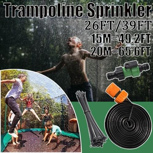 Trampoline Sprinkler Outdoor Kids Water Sprinkler Garden Misting Misters Cooling System Summer Water Fun for Kids Dropshiping