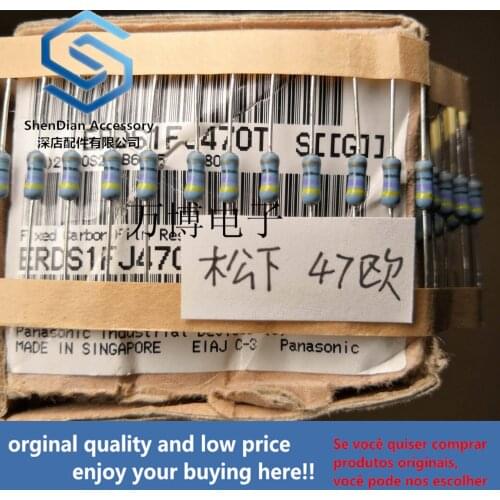 30pcs only orginal new Resistance Resistance 1/4W 0.25W 47 ohm 47R can pay