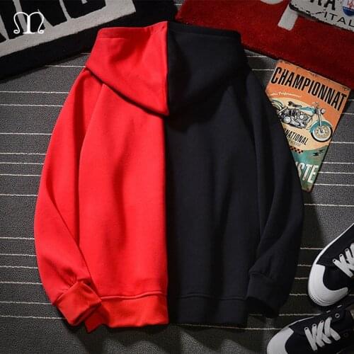Harajuku Oversized Sweatshirts Men Japanese Patchwork Hoodie 2021 Autumn Zipper Streetwear Fleece Hoodies Hip Hop Outwears Male