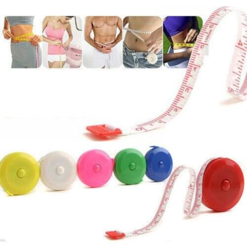 Retractable Ruler Tape Measure 60 inch 1.5M Soft Flat Tape Measure Tools Body Fat Tester body fat monitor Women Men fat measure