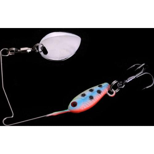 WALK FISH 20mm 4.2g Fishing Lure Wobblers Lures Spinners Spoon Bait For Pike PecheAll Artificial Baits Metal Sequins Spinnerbait