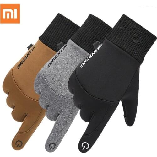 Xiaomi Mijia Unisex Touchscreen Winter Warm Cycling Ski Outdoor Hiking Driving Gloves Sports Full Finger Non-slip Fleece Glove