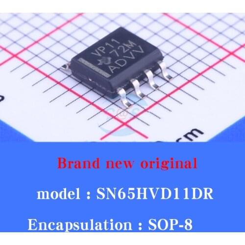 10/pcs Lot New original SN65HVD11DR SN65HVD11D VP11 SOP-8 transceiver IC chip