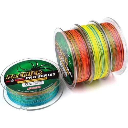 100m 4 Stands Braided Fishing Wire PE Line Braided Fishing Line Super Strong Colorful Fishing Line Rope Fishing Accessories