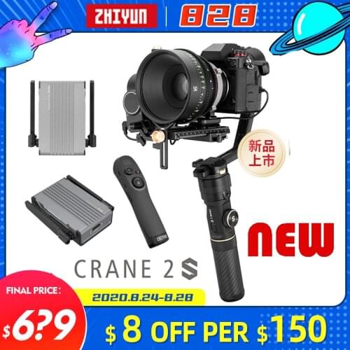 Zhiyun Crane 2S 3-Axis Handheld Gimbal Stabilizer Bluetooth 5.0 for Canon Sony Nikon DSLR Camera Crane2S VS DJI Ronin S