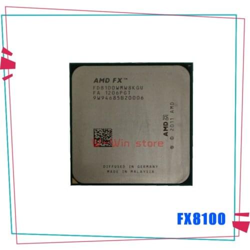 AMD FX-Series FX-8100 FX 8100 2.8 GHz Eight-Core CPU Processor FX8100 FD8100WMW8KGU Socket AM3