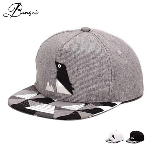 2017 New Snapback Baseball Cap Lovely Penguin Pattern Hat For Men Women Gorras Bone Casquette Flat Visor Caps Hip Hop Hats