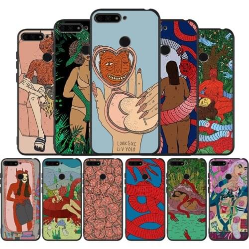 Polly Nor Art Black TPU Silicone Soft Phone Case For Honor 8X 9 8 10 20 30 Lite Pro MATE 9 10 20 30 Pro Lite
