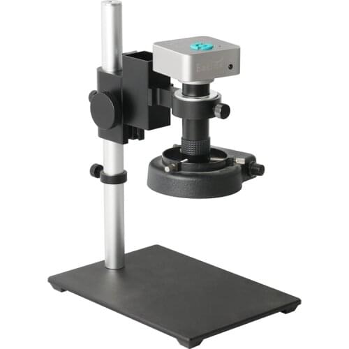 36MP 4K 1080P HDMI USB Digital Electronic Video Microscope Camera with 130X C-Mount Lens 56 LED Light For Soldering&Phone Repair