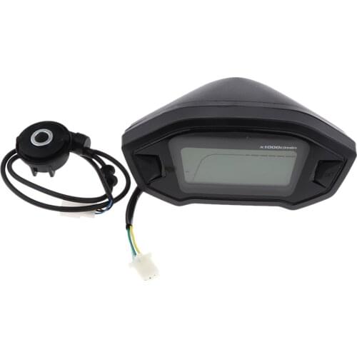 Motorcycle LCD Digital Speedometer Tachometer Odometer Gauge - Universal