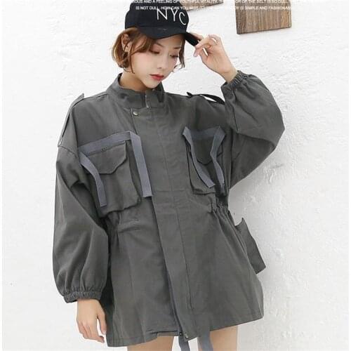 Harajuku Denim jacket women Letter Print Bomber jacket Loose BF Style Coat Windbreaker Korean clothes vadim Streetwear Plus size