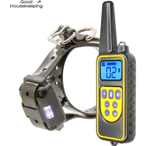 880V Remote Control Electric Dog Training Collar Pet Waterproof Rechargeable with LCD Display for All Size Shock Vibration Sound