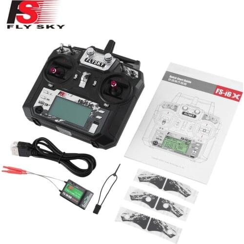 FLYSKY FS-i6X I6X 2.4G 10CH AFHDS 2A Transmitter With Receiver For RC Airplane Helicopter FPV Drone