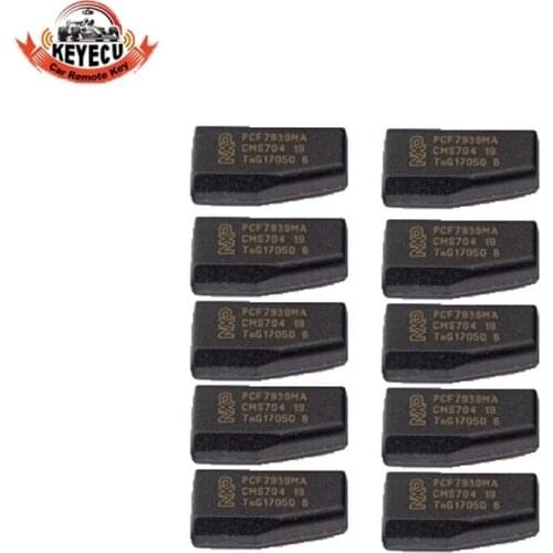 KEYECU 10PCS Blank Transponder Chip PCF7939MA (TP39) for Renault
