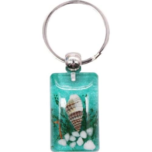Creative New Natural Conch Shell Keychain Fashion Simple Wild Key Ring Party Gift Small Jewelry