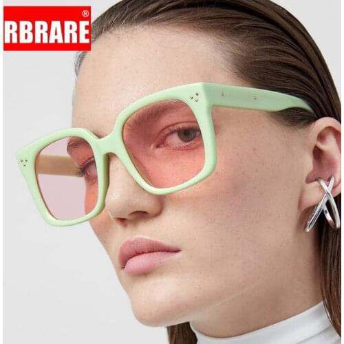 RBRARE Square Women Sunglasses Oversized Sunglasses Women Classic Sun Glasses for Men Luxury Okulary Retro Gafas De Sol De Mujer