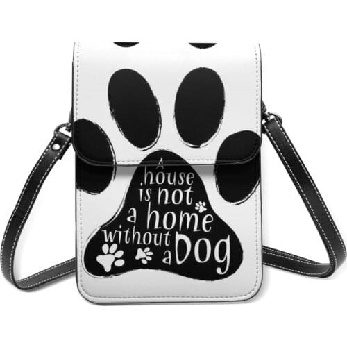 Paw Shoulder Bag Travel Woman Mobile Phone Bag Bulk Reusable Leather Bags