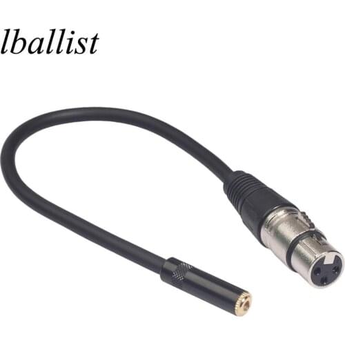 Lballist 30cm 3.5mm Stereo Female to XLR Female OFC Audio Converter Cable Shielded