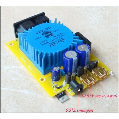 GZLOZONE 15W 5V USB Linear Power Supply Regulator Board CAS XMOS Raspberry Pi L14-53