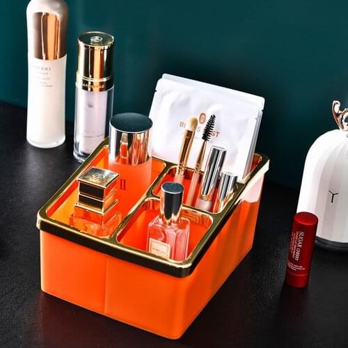 Makeup Box Bathroom Storage Box Cosmetics Organizer Desktop Makeup Jewelry Storage Box Sundries Table Container Wholesale JU0198