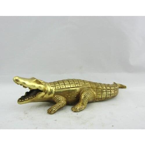 A copper crocodile Home Furnishing Wangcai lucky feng shui ornaments a trend which cannot be halted financial predatorsroom