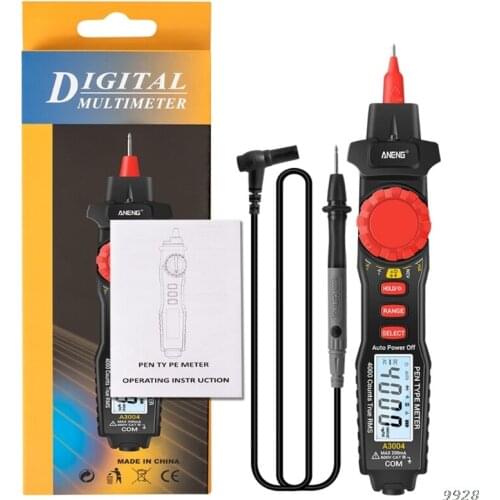 A3004 Pen Type Multimeter 4000 Counts AC/DC Voltage Resistance Capacitance Diode 448A
