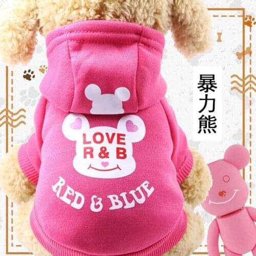 New Hot Winter Warm Pet Dog Clothes Soft Cotton Dog Coat Jacket Cute Cartoon Clothing Costume For Chihuahua Puppy Dogs